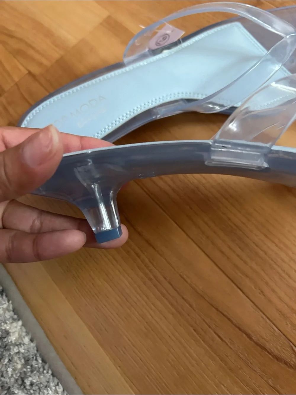 Top Moda Jelly Kitten Heels